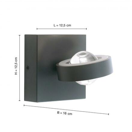 PAUL NEUHAUS Q-MIA, LED nástěnné svítidlo, Smart Home RGB+3000-5000K PN 9185-13