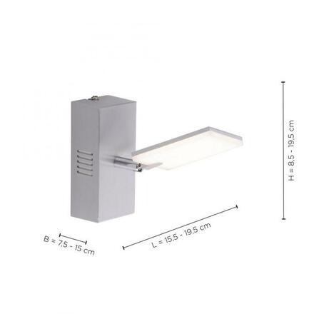 PAUL NEUHAUS PURE-MIRA, LED nástěnné svítidlo, bílé, stmívatelné, CCT 2700-5000K