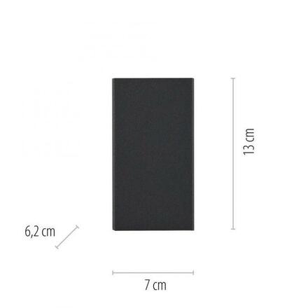 PAUL NEUHAUS LED venkovní nástěnné svítidlo antracit IP54 3000K PN 9442-13