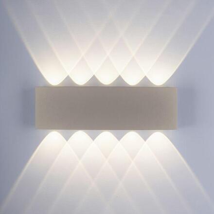 PAUL NEUHAUS LED nástěnné svítidlo CARLO, písková barva, IP54, světlo nahoru a dolu 3000K