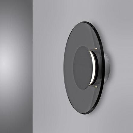 PAUL NEUHAUS Nástěnné svítidlo PURE Moon platina stmívatelné do obývacího pokoje a kuchyně 2700K