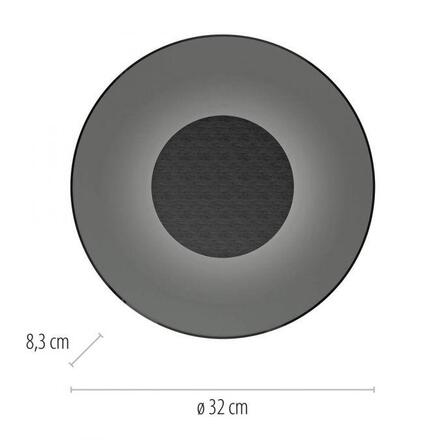 PAUL NEUHAUS Nástěnné svítidlo PURE Moon platina stmívatelné do obývacího pokoje a kuchyně 2700K