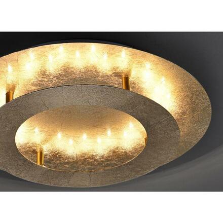 PAUL NEUHAUS LED stropní svítidlo, imitace plátkového zlata, kruhové 3000K PN 9620-12