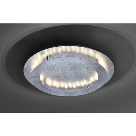 PAUL NEUHAUS LED stropní svítidlo, imitace plátkového stříbra, nepřímé 3000K PN 9621-21