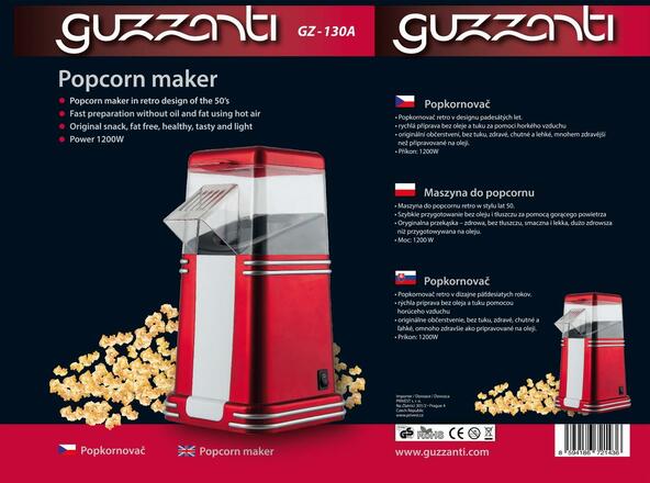 Retro popkornovač Guzzanti GZ 130A