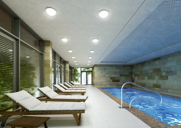 LUCIS stropní a nástěnné svítidlo CHARON IP44 12,8W LED 3000K sklo opál PS24.L1.T12.M DALI2 DALI