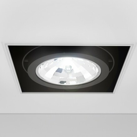 RENDL OFFICE TWIN zápustná bílá 230V/12V 2GX13+G53 55+50W R10150