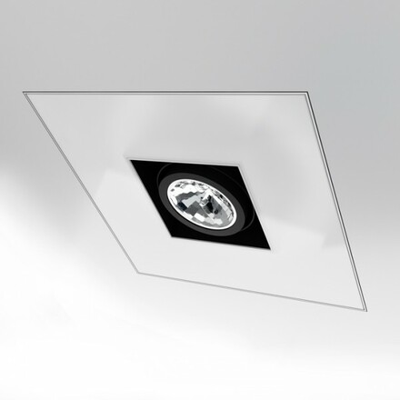 RENDL OFFICE TWIN zápustná bílá 230V/12V 2GX13+G53 55+50W R10150