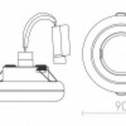 RENDL ESTA R zápustná chrom 230V GU10 50W R10311