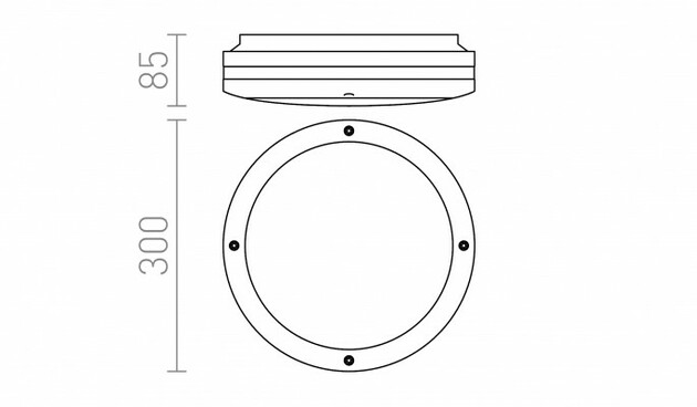RENDL SONYA 30 černá 230V E27 2x18W IP54 R10361