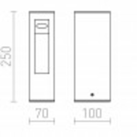 RENDL TREEZA LED 25 stojanová antracitová 230V LED 7W 28° IP44 3000K R10380