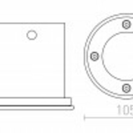 RENDL ORBU R nerez 230V GU10 35W IP65 R10555