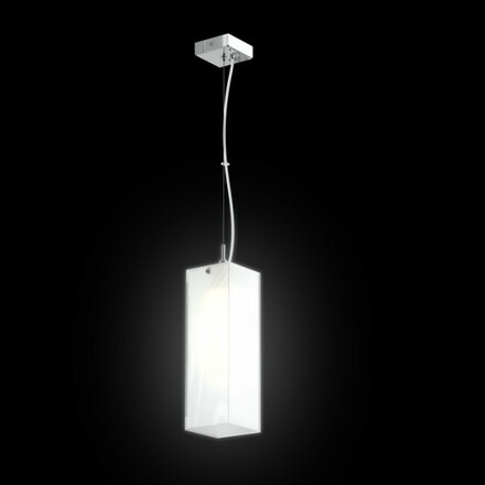 RENDL LUCIA 30X10 závěsná satinované sklo/chrom 230V E27 42W R10627