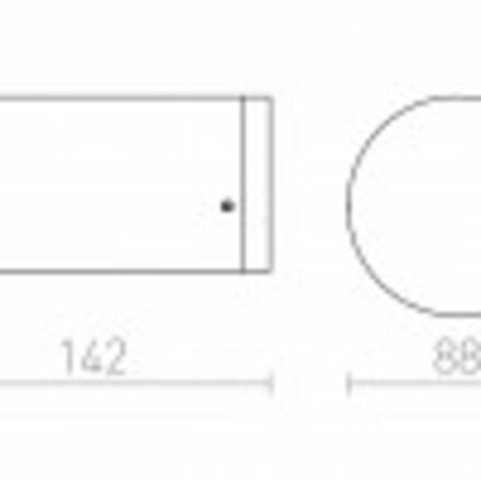 RENDL SONET nástěnná antracitová 230V LED 7W IP54 3000K R11170