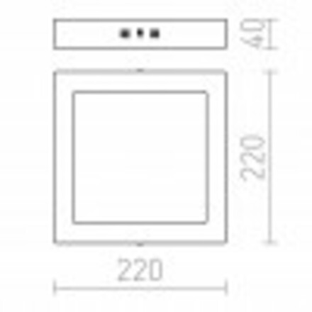 RENDL SLENDER SQ 22 přisazená matný nikl 230V LED 18W 3000K R11285