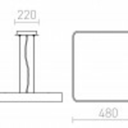 RENDL MENSA SQ 48 závěsná bílá 230V LED 56W 3000K R11291