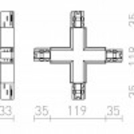 RENDL EUTRAC X spoj stříbrnošedá 230V  R11340