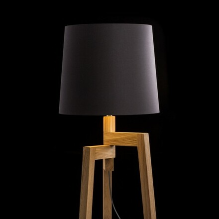 RENDL CONNY 35/30 stojanové stínidlo Polycotton černá/zlatá fólie max. 23W R11469