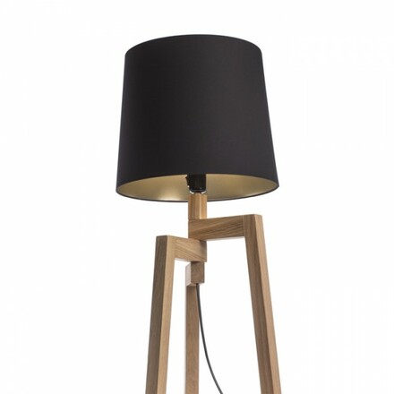 RENDL CONNY 35/30 stojanové stínidlo Polycotton černá/zlatá fólie max. 23W R11469