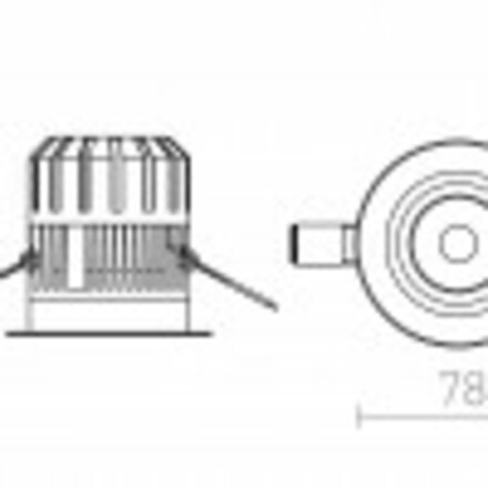 RENDL RINO zápustná bez krytu 230V LED 10W 36° IP65 3000K R11682