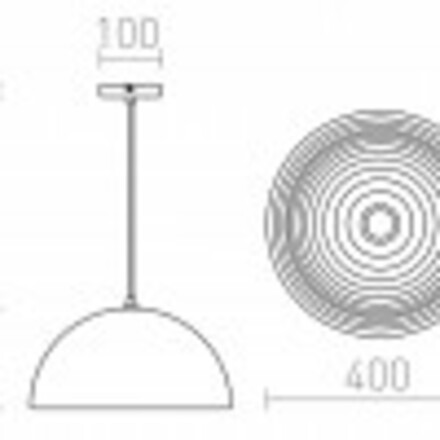 RENDL CARISSIMA 40 závěsná matná černá/zlatá 230V E27 42W R11766