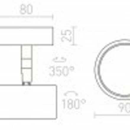 RENDL PIXIE náklopná černá chrom 230V LED GX53 7W R11773