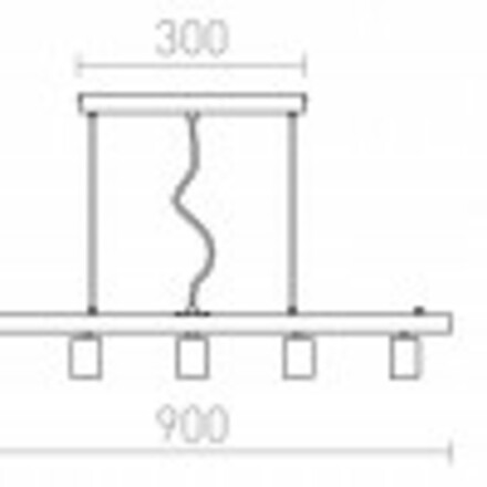 RENDL RALLONG V závěsná základna chrom 230V E27 5x42W R11798
