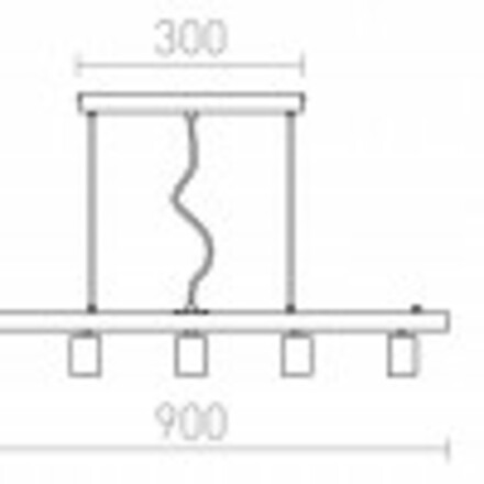 RENDL RALLONG V závěsná základna chrom 230V E27 5x42W R11798