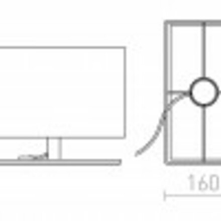 RENDL PLAZA S stolní bílá chrom 230V E27 42W R11973