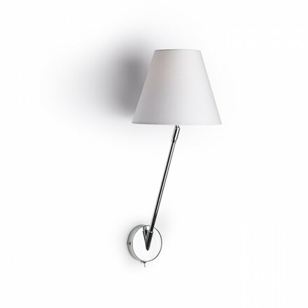 RENDL SILENCE nástěnná bílá chrom 230V E27 42W R11975