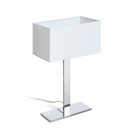 RENDL PLAZA M stolní bílá chrom 230V E27 42W R11983