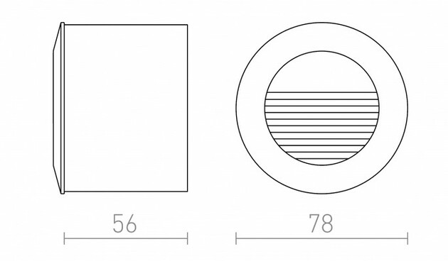 RENDL MARCO zápustná bílá 230V LED 3W IP54 3000K R12024