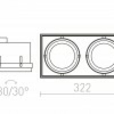 RENDL ELECTRA II černá 12V G53 2x50W R12051