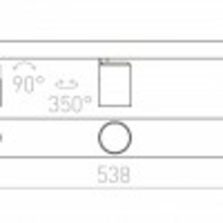 RENDL DUGME III bílá/antracitová 230V GU10 3x35W R12078