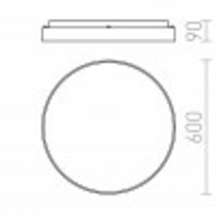 RENDL MENSA R 60 stropní česaný hliník 230V LED 52W 3000K R12117