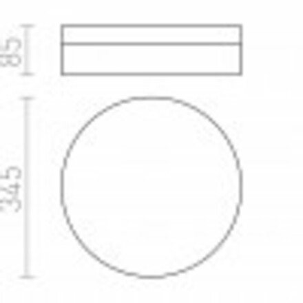 RENDL AWE 33 stropní matný nikl 230V LED 21W IP44 3000K R12197