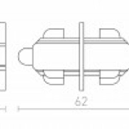 RENDL 1F přímý spoj stříbrnošedá 230V  R12262