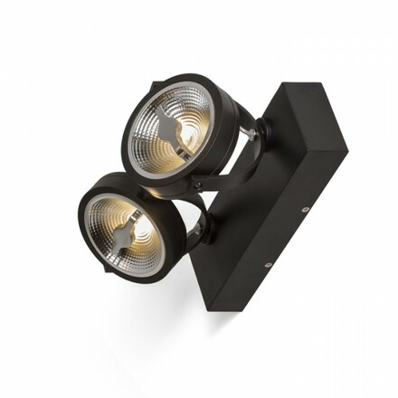 RENDL KELLY LED II nástěnná černá 230V LED 2x12W 24° 3000K R12335