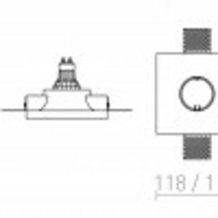 RENDL DINGO S pevná sádrová 230V GU10 35W R12358