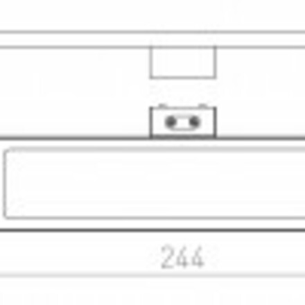 RENDL SAVOY 24 na skříňku chrom 230V LED 8W IP44 3000K R12399