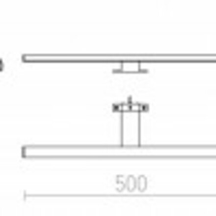 RENDL BALEA 500 na skříňku chrom 230V LED 7W IP44 3000K R12400