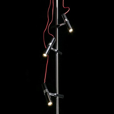 RENDL VIPER III stropní černá chrom 230V LED 3x3W 60° 3000K R12460