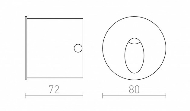 RENDL ELICA R zápustná česaný hliník 230V LED 3W IP54 3000K R12528
