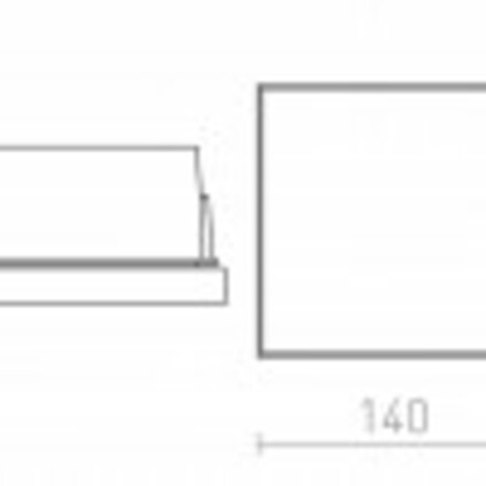 RENDL DEJAVU SQ 14 zápustná černá 230V LED 6W IP65 3000K R12531