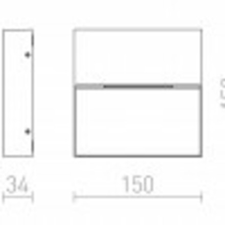 RENDL AQILA SQ nástěnná bílá 230V LED 6W IP54 3000K R12542