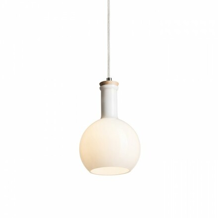 RENDL PULIRE RD závěsná opálové sklo/dřevo/chrom 230V E14 28W R12664