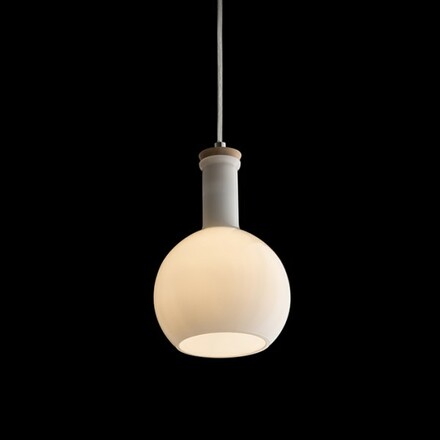 RENDL PULIRE RD závěsná opálové sklo/dřevo/chrom 230V E14 28W R12664
