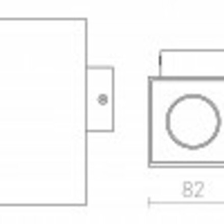 RENDL AGATE II nástěnná matná bílá 230V GU10 2x35W R12677