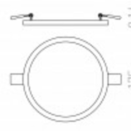 RENDL HUE R 17 zápustná bílá 230V LED 18W 3000K R12765