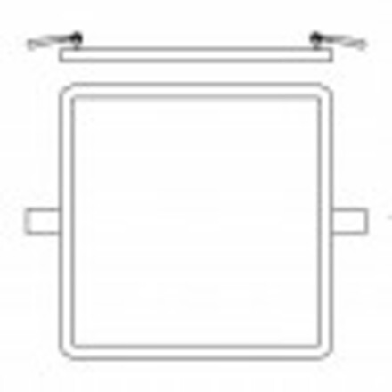 RENDL HUE SQ 22 zápustná černý chrom 230V LED 24W 3000K R12786